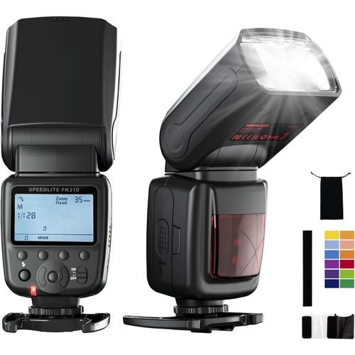 Lcd Flash Speedlite Pour Canon Nikon Sony Pana Olympus Fujifilm Pentax Sigma Minolta Leica Et D'Autres Slr Dslr Caméras Slr Film Et Appareil Photo Numérique Avec Seul Contact Sabot[VIT693972]