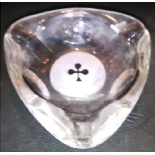 Cendrier Triangulaire - " Trèfle " - En Verre