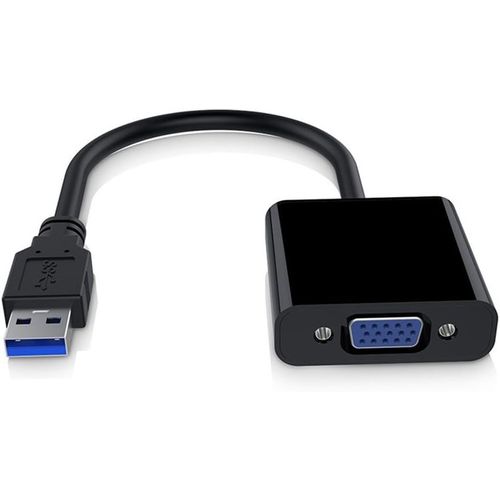 Adaptateur Usb 3.0 Vers Vga Converter, 1080P Usb Vers Vga Vidéo Carte Graphique D'Affichage Externe Câble Adaptateur Pour Pc Portable Windows 7/8/10/, Pas En Charge Des Systèmes Ma[VIT695018]