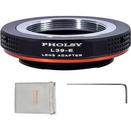 Manuelle Bague D'Adaptation Pour Objectifs: Compatible Avec Les Objectifs Leica L39 M39 Ltm Et Les Boîtiers Appareils Photo Sony E (Nex), M39 Vers E[VIT695811]