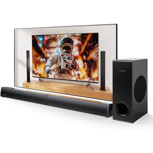Barre De Son Tv Pc 2.1 2025 Dernier Barres De Son Avec Subwoofer 2-En-1 Soundbar Détachable Audio Par Usb, Bt Sans Fil 5.4 Gaming Home Cinema Graves/Aigus Réglables Hd-Arc/Optique/[VIT694290]