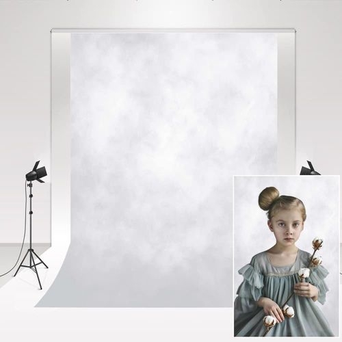 Fond De Photographie Blanc 1.5X2.2M Studio Photo Rétro Fond De Portrait Gris Fumé Fond De Photographie De Portrait Nouveau-Né[VIT695113]