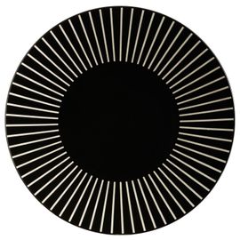 Assiette Plate Sun - Diam. 27 Cm - Noir