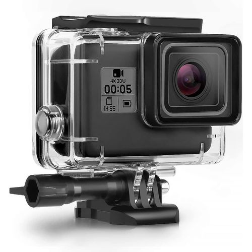 Boîtier Étanche Compatible Avec Gopro Hero7Black / (2018) 6/5 Étanche Étanche Débit De Protection Boitier De Protection De 45 M Avec Support Compatible Avec Gopro Hero7Black / (201[VIT695341]