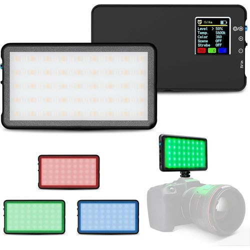 - Lumière Led Rvb Panel Go - Panneau Ajustable Go - Ecran Lcd Intelligent - Eclairage Photo-Vidéo - Longue Durée De Vie De La Batterie - Température De Couleur Ajustable De 3200 À [VIT695526]