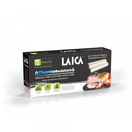 Laica 2 Rouleaux 25x300cm Spécial Cuisson Basse Température Tr2000