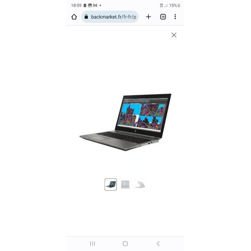 HP ZBook 15 G6 - 15.5" Intel Core i7 - Ram 32 Go - DD 1 To
