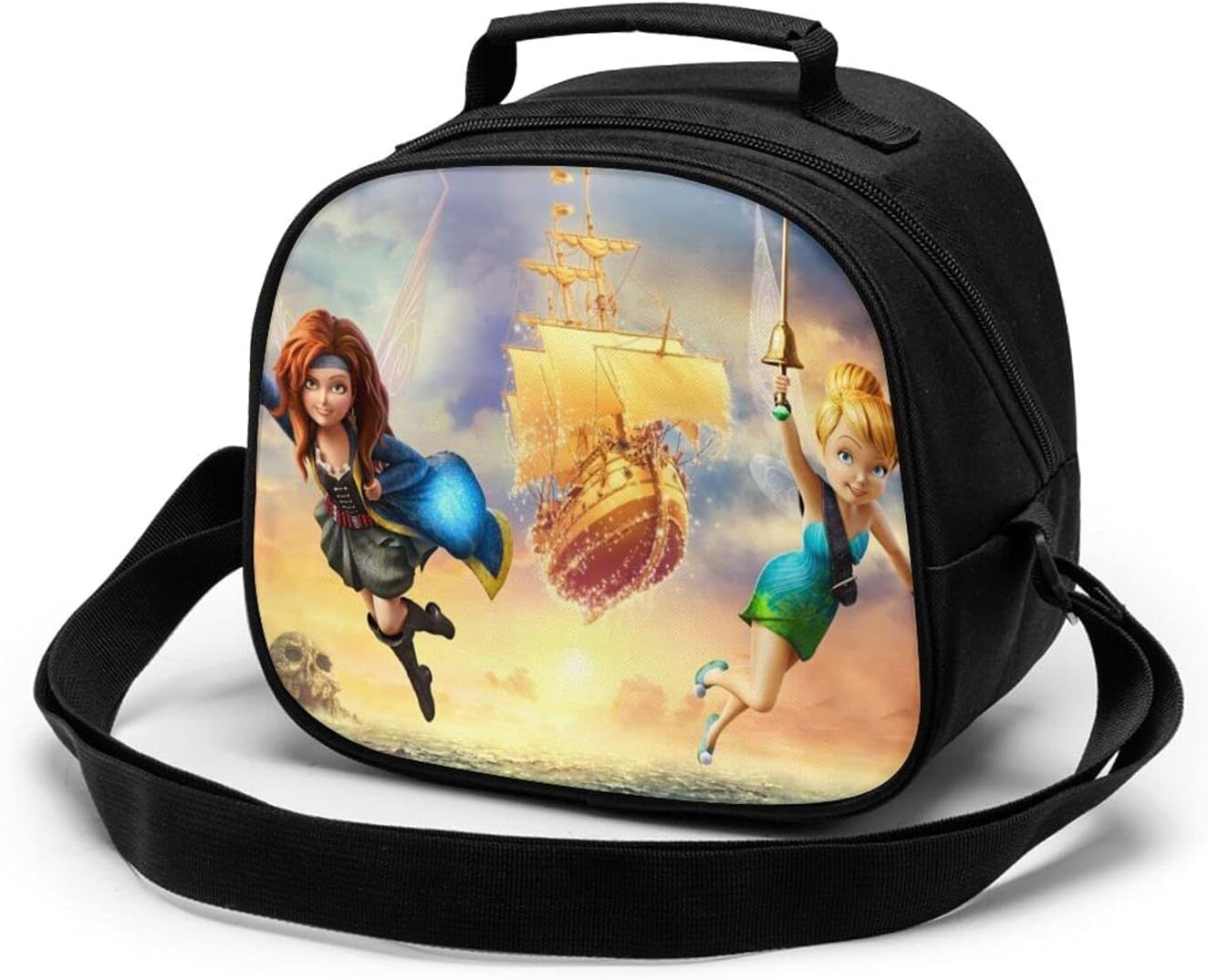 Sac à Déjeuner Isotherme Personnalisé Enfant Motif Cheval Aquarelle - Grande Capacité, étanche, Bandoulière Réglable