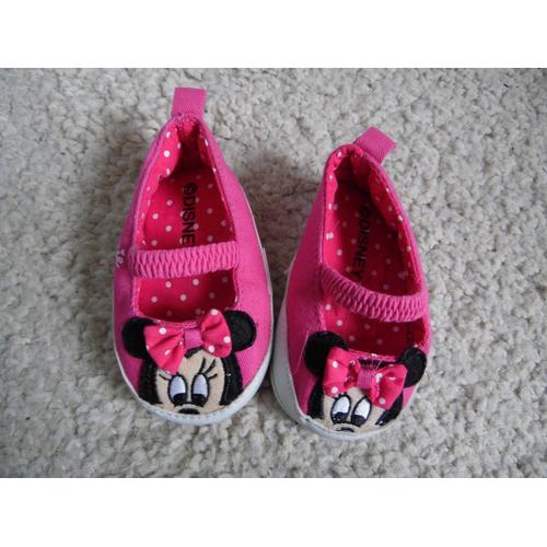 Adorables Chaussures Bébé Fille Disney Minnie Pointure 0/6 Mois Neuves Idée Cadeau
