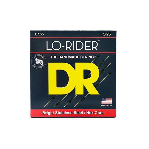 Dr Llh-40 - Lo-Rider - Stainless Steel, Jeu Guitare Basse, Extra Light 40-95