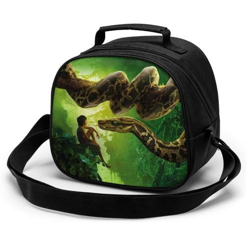 Jungle Book (sac de repas pour enfants réutilisable, étanche et résistant à la chaleur, sac à déjeuner isotherme portable, boîte à déjeuner isotherme pour étudiant travailleur