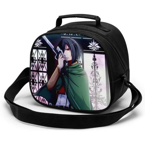 Attack Titan (8) Sac de repas pour enfants réutilisable, étanche et préservant la chaleur, sac à déjeuner isotherme portable, boîte à déjeuner isotherme pour étudiant travailleur