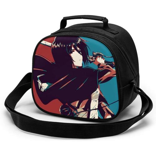 Attack on Titan Sac de repas pour enfants réutilisable, étanche et résistant à la chaleur, sac à déjeuner isotherme portable, boîte à déjeuner isotherme pour étudiant travailleur