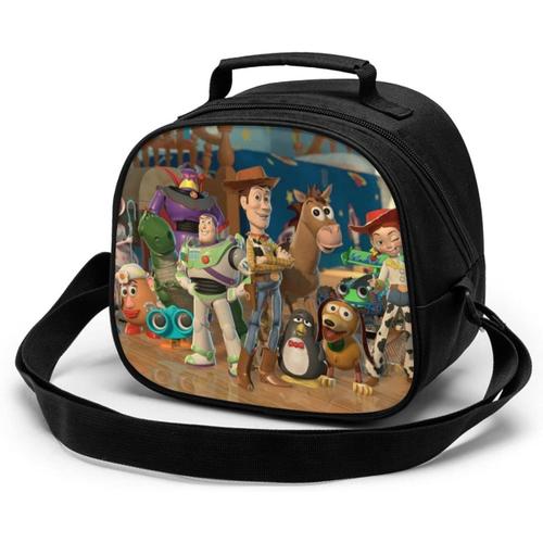 Toy Story Sac de repas pour enfants réutilisable, étanche et résistant à la chaleur, sac à déjeuner isotherme portable, boîte à déjeuner isotherme pour étudiant travailleur