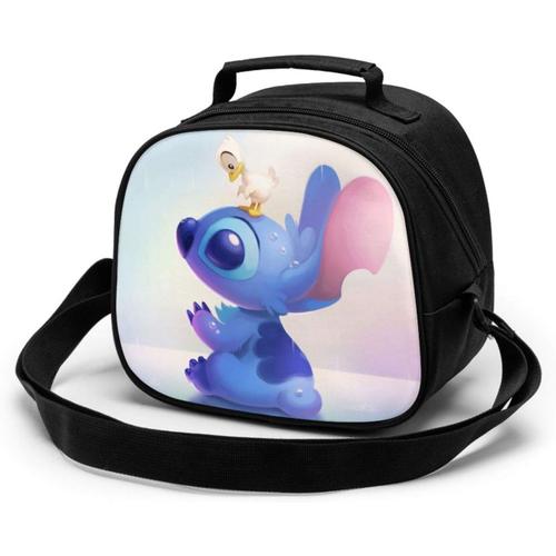 Stitch Duck Day Sac de repas pour enfants réutilisable, étanche et étanche, glacière portable, sac isotherme en polyester adapté aux enfants