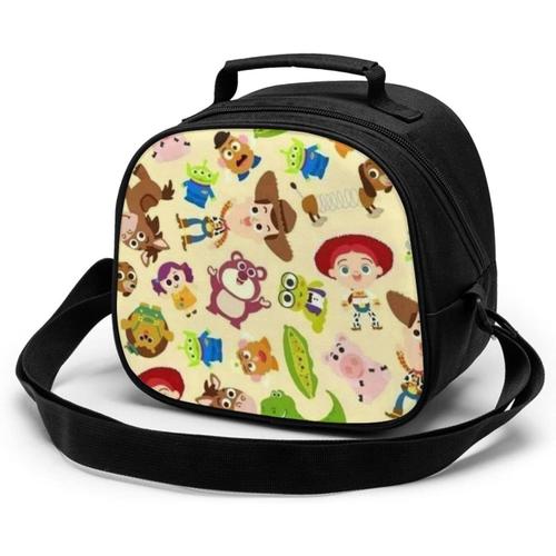 Toy Story Sac de repas pour enfants réutilisable, étanche et résistant à la chaleur, sac à déjeuner isotherme portable, boîte à déjeuner isotherme pour étudiant travailleur