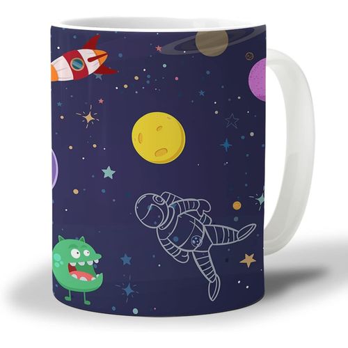 Tasse A Cafe Galaxie Univers Bleu Fonce 11 Onces Tasses A Boissons Chaudes Astronaute Etoile Planete Fusee Bureau Tasse A The Cadeaux D'anniversaire Droles