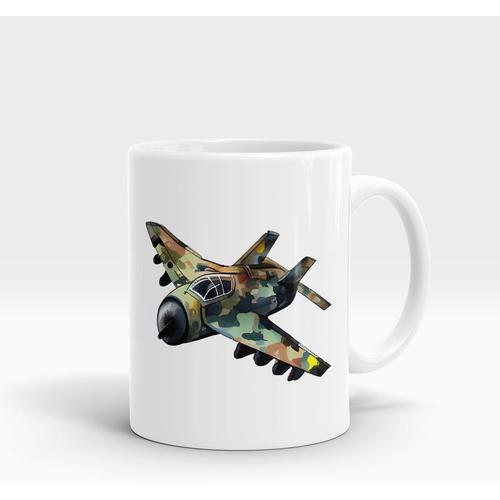 Tasse Amusante Pour Enfants, Avion De Chasse, Ideale Pour Les Boissons Chaudes Et Froides, Tasse A Cafe