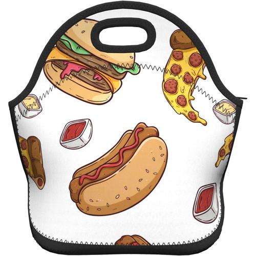 Burger Pizza et Hotdog Bento Sac à déjeuner hermétique ? Burger Pizza et Hotdog