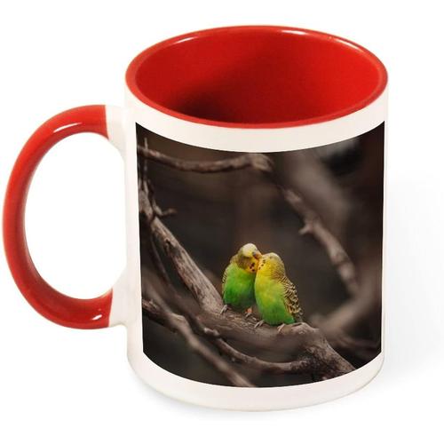 Tasse A Cafe De Jolie Couleur, Animal Oiseau Perroquet Mignon, Tasse En Ceramique De 330ml, Cadeau De Sante Pour Pere Mere Amis