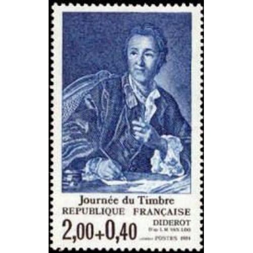 Journée Du Timbre : Denis Diderot Année 1984 N° 2304 Yvert Et Tellier Luxe