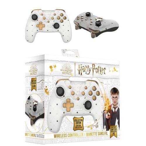Manette Switch Bluetooth Harry Potter Blanche Hedwige Nintendo Switch