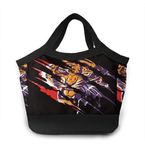 Alien Planet Star System in Space Portable Lunch Bag Tote Bags -Graffiti Tiger