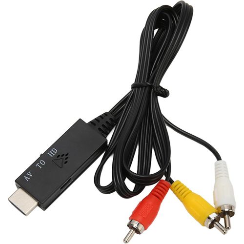 Câble Av Vers Hdmi, Câble De Convertisseur Vidéo Audio 3 Vers Hdmi Pour Ps3, Pour N64, Stb, Vhs, Magnétoscope, Lecteurs Dvd, 3,3 Pieds[Vit690185]