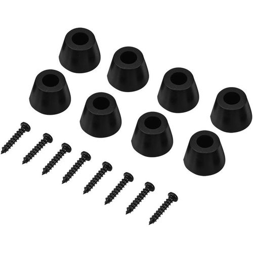 Ensemble De 8 Pieds En Caoutchouc Amp Pieds, Pieds Anti-Vibrations En Caoutchouc Antichoc Haut-Parleur Amplificateur De Guitare Base Pad[Vit691560]
