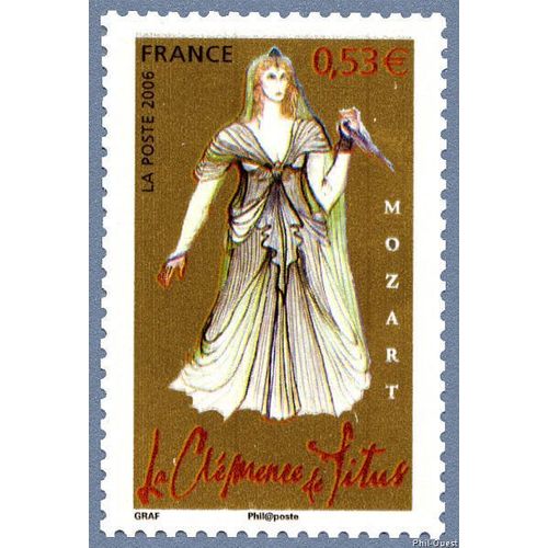 France 2006, Très Beau Timbre Neuf** Luxe Yvert 3921, Les Opéras De Mozart, "La Clémence De Titus" - Prague 1791. -
