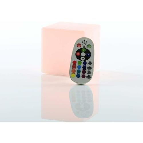 Cube Led 10 X 10 X 10 Cm Cube Lumineux / Lampe De Table 16 Couleurs Changement De Couleur / Lumière D'ambiance Dimmable Rgb-Led Avec Batterie, Télécommande Et Chargeur