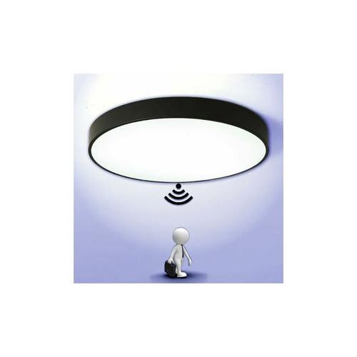 Plafonnier Plafonnier Led Avec Détecteur De Mouvement Lampe De Lumière Automatique Pour Extérieur Balcon Garage Entrée Couloir Luminaire Rond Facile À Installer Lampe De Plafond 6000k Blanc Fro