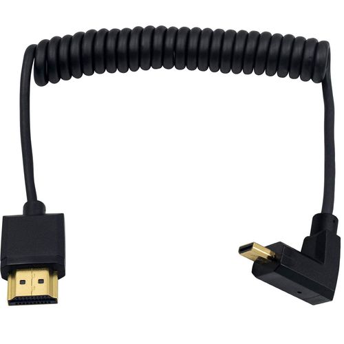 Câble Micro Hdmi Vers Hdmi Standard Câble Spiralé Micro Hdmi Vers Hdmi Mâle Câble Spiralé Extrêmement Fin Câble Micro Hdmi Mâle Vers Hdmi Mâle Câble Spiralé (1,2 M)[VIT691208]