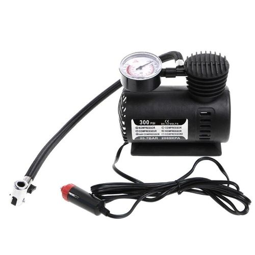 Mini Compresseur D'air Portable Pour Voiture, Pompe De Gonflage Électrique Pour Pneus, Avec Manomètre, 300 Psi, 12v, R9cc