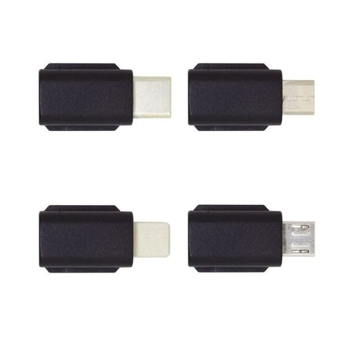 Lot De 4 Accessoires De Type C Et Micro Et Adaptateur Pour Osmo Pocket 1 2 Connecteur Interface Cardan Caméra Accessoires[VIT691436]