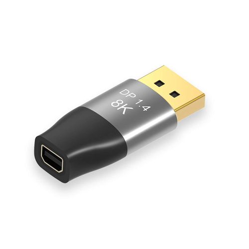 Adaptateur Mini Displayport 1.4 8K 60 Hz Femelle Ultra Hd Uhd 4K 144 Hz Vers Dp Mâle 7680 X 4320 Pour Vidéo, Pc, Ordinateur Portable, Tv[VIT692007]