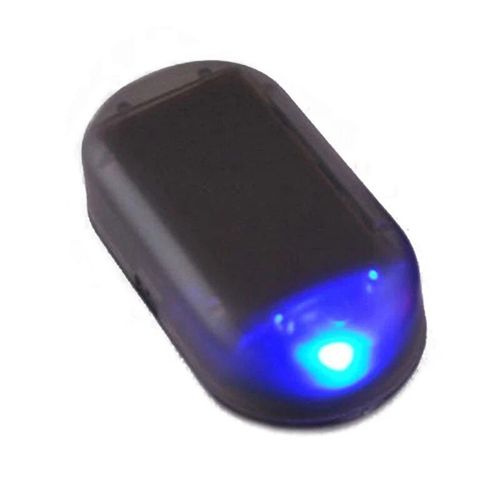 Lampe De Sécurité Universelle À Fausse Énergie Solaire Pour Voiture, Système D'avertissement De Vol, Flash Clignotant, Anti-Vol, Voyant Led Rouge/Bleu