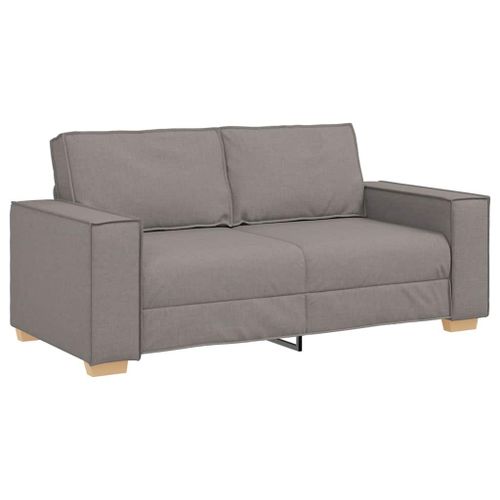 Vidaxl Canapé 2 Places Taupe 140 Cm Tissu