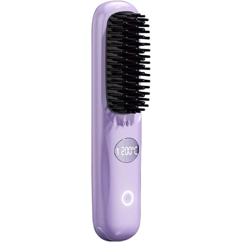 Anwxai-Brosse De Chargement Usb | Fer À Lisser Portable | Brosse À Cheveux Lissante | Chargement Usb Brosse Lissante Portable Pour Cheveux Épais,Bouclés Et Raides,Idéale Pour Les Femmes