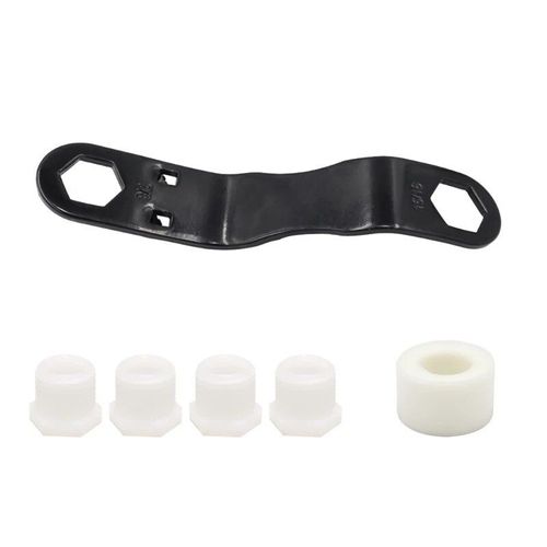 Kit De Bouchon De Vidange De Chauffe-Eau Pour Camping-Car, Comprenant Une Clé À Double Extrémité Coudée De 7/8 Pouces Et 15/16 Pouces + 4 Bouchons De Vidange De 1/2 Pouces Npt