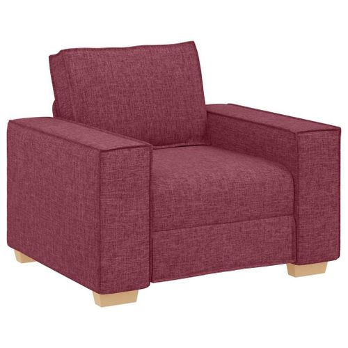Vidaxl Canapé Fauteuil Rouge Vin 60 Cm Tissu