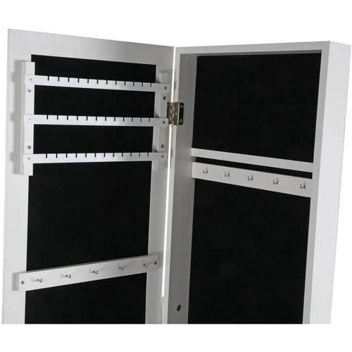 Miroir mural - Versa - Minimaliste - MDF - Blanc - 33,5 x 153 x 35,2 cm