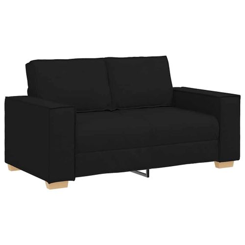 Vidaxl Canapé 2 Places Noir 120 Cm Tissu
