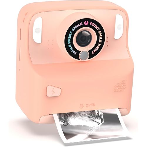 anwxai-Mob Appareil Photo Instantané Pour Enfants Avec Mode Selfie,Flash Et Zoom,5 Jeux D'Enfants,Enregistrement Vidéo,Musique,Rouleaux De Papier,Marqueurs,Autocollants