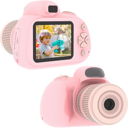 anwxai-Appareil Photo Numérique Hd 1080P Pour Enfants-Écran De 2,4 Pouces-Caméra Pour Enfants De 3 À 12 Ans-Mise Au Point Automatique-Selfie-Convient Pour Les Enfants De 3,4,5,6,7,8,