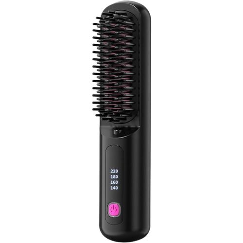 Anwxai-Fer À Lisser Portable,Brosse À Cheveux Raides,4 Niveaux Réglables,Chauffage Rapide,Rechargeable,Anti-Brûlure,Léger,Pour La Maison,Le Curling,Les Voyages,Les Femmes,Les Adolescents,Le