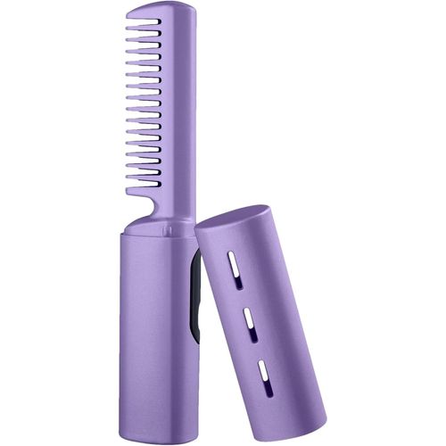 Anwxai-Lisseur À Peigne Chaud,Mini Lisseur De Cheveux,Peigne Presse À Cheveux 3 Temps | Fer À Lisser Plat Sans F,Brosse Chaude Portable Pour Salon À La Maison Pour Femmes,À Friser