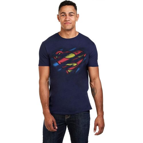 Superman Logo Ripped Men's T-Shirt