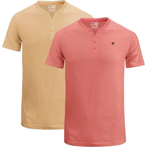 Royal Clothing 2 Pack Mens Short Sleeve Henley T Shirts For Gym Running Casual Outing Lightweight Henley Tops Black