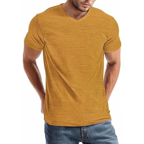 Mens V Neck T Shirt Casual Short Sleeve T Shirt Fashion T Shirt